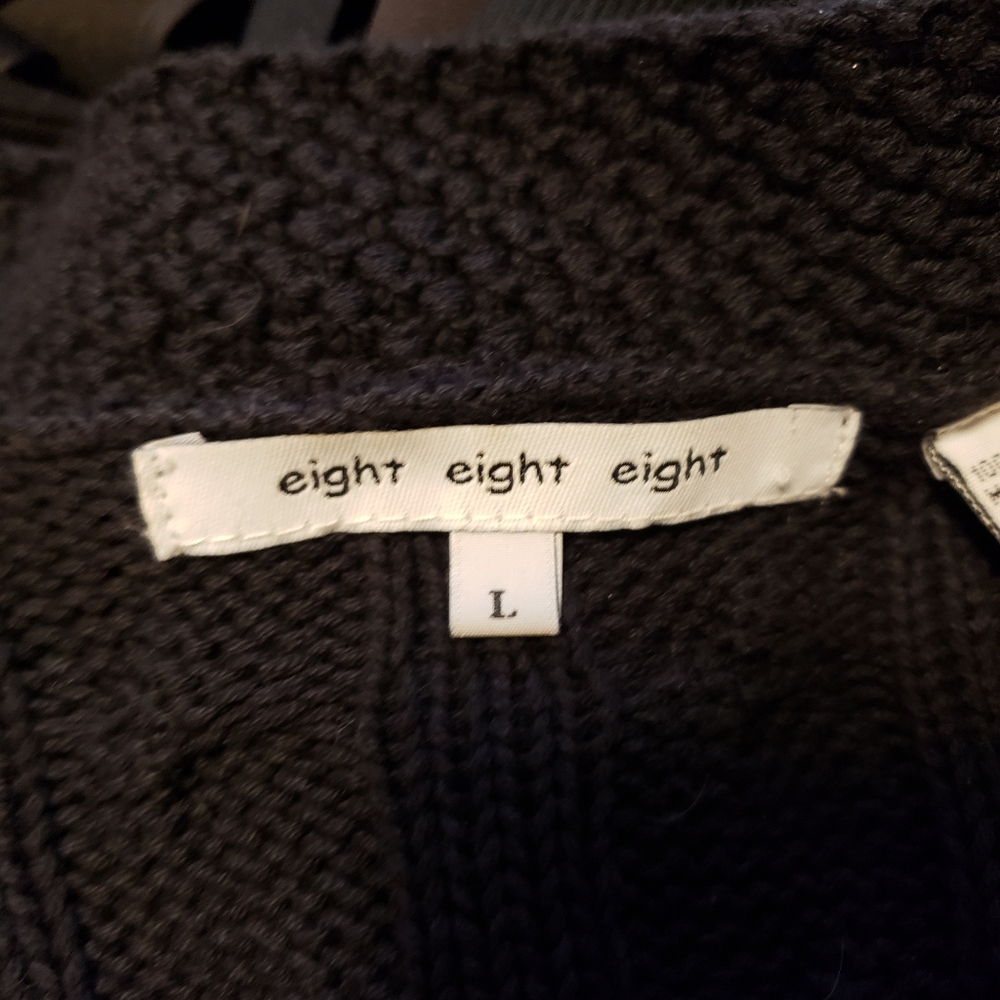 100% Cotton Black Cardigan. Tie Waist, Or Wear Open. Super Cute!